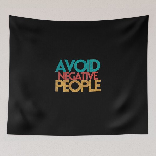 Item preview, AVOID NEGATIVE PEOPLE // Avoid negative people // Colored text design designed and sold by ONLY-E-DE.