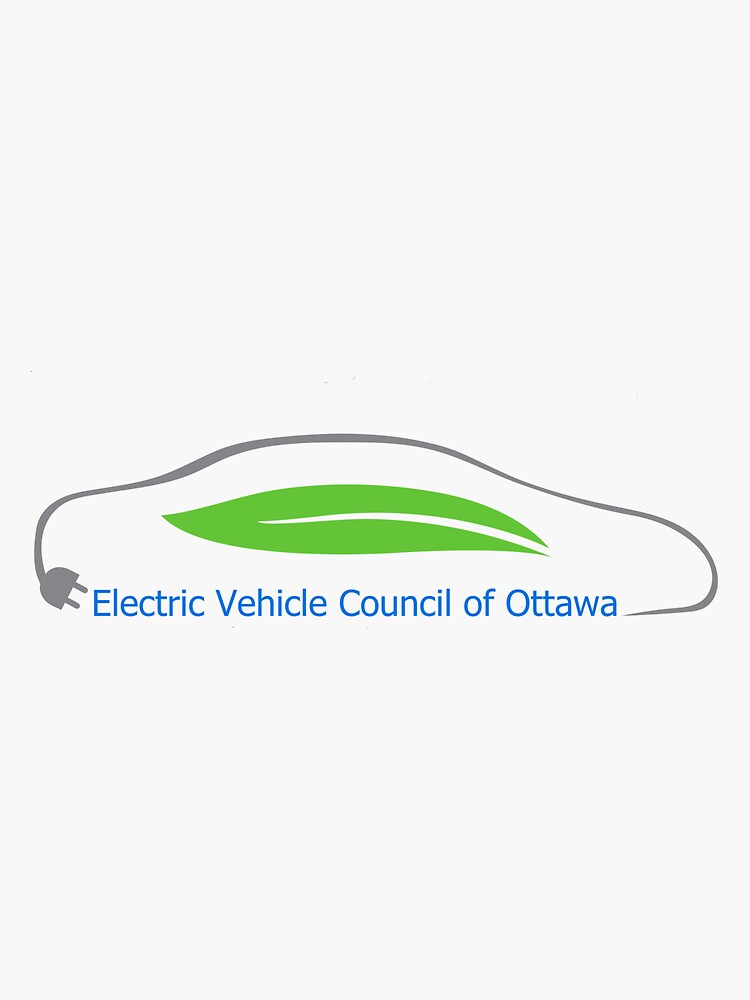 "Electric Vehicle Council of Ottawa" Sticker for Sale by