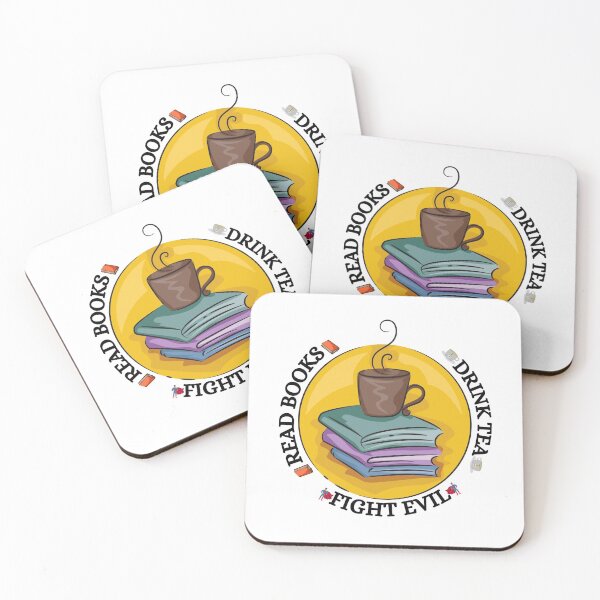 Item preview, Read books. Drink tea. Fight evil designed and sold by YuneDesigns.