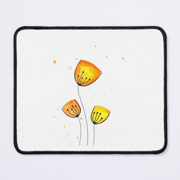 Item preview, Yellow & Orange Floral designed and sold by Jenn-Coulbeck.