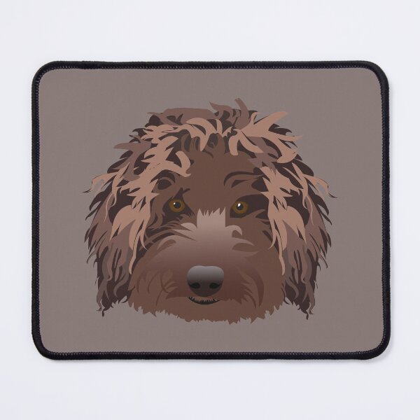 Artikelvorschau, Schokoladen-Labradoodle entworfen und verkauft von KCPetPortraits.