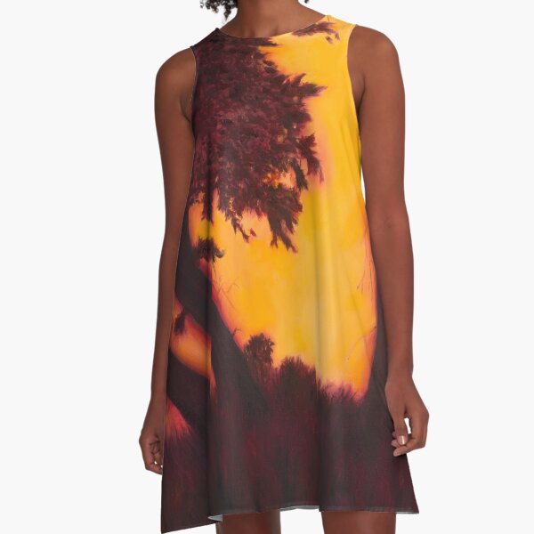 Dimming of the Day A-Line Dress