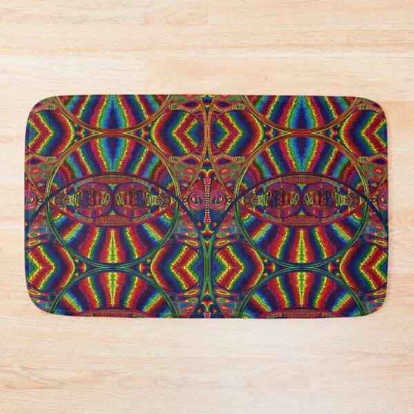 Item preview, Psychedelic Abstract colourful work 257(Tile) designed and sold by CallumHoare.