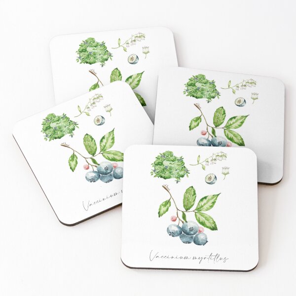 Item preview, Blueberry (vaccinium myrtillus) botanical painting designed and sold by PetitMartin.