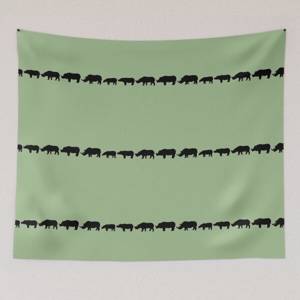 Item preview, Rhino Silhouette Line designed and sold by ArtByBreah.