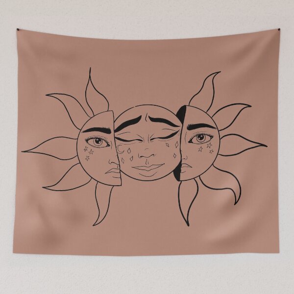 Item preview, Line Art Sun and Moon designed and sold by MqBelle.