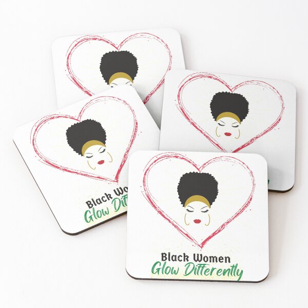 Item preview, Black Women Glow Differently designed and sold by Nabello.