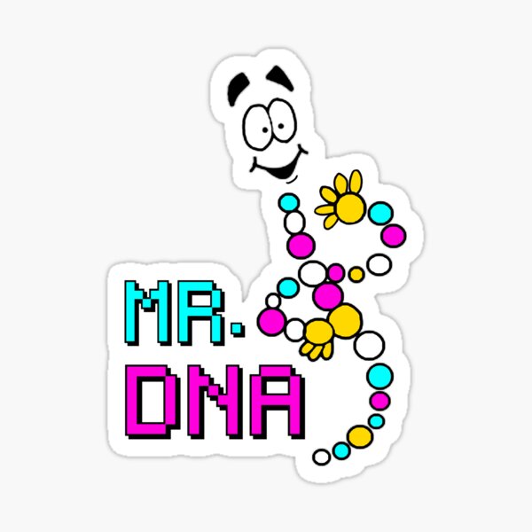 Mr Dna From Jurassic Park Sticker For Sale By Joseph Witschey Redbubble