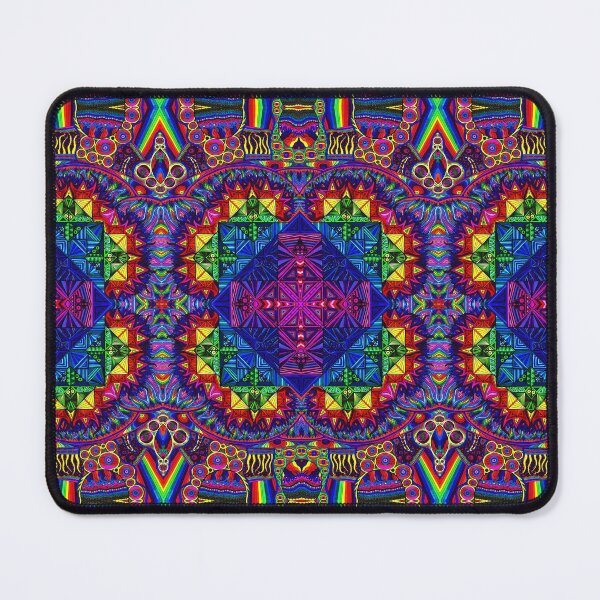 Item preview, Psychedelic Abstract colourful work 252(Tile) designed and sold by CallumHoare.