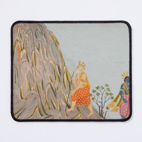 Item preview, King Muchukunda Enters the Realm of Mount Gandhamadana to Attain Salvation designed and sold by HinduArtGallery.