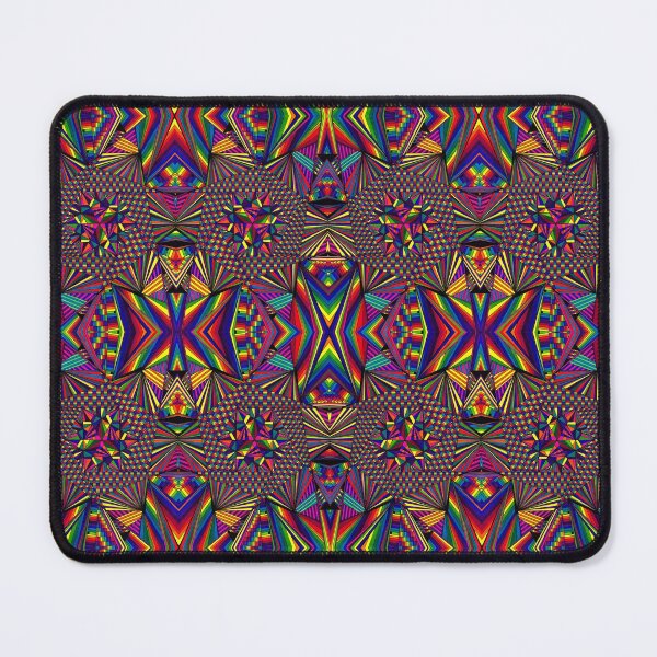 Item preview, Psychedelic Abstract colourful work 254 (Tile) designed and sold by CallumHoare.