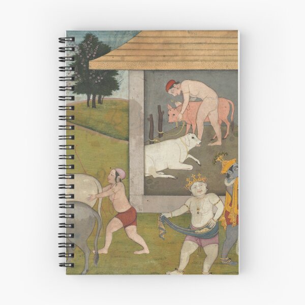 Item preview, Krishna and Balarama Taking the Cattle Out to Graze designed and sold by HinduArtGallery.