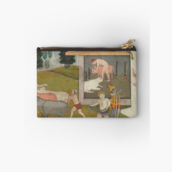 Item preview, Krishna and Balarama Taking the Cattle Out to Graze designed and sold by HinduArtGallery.