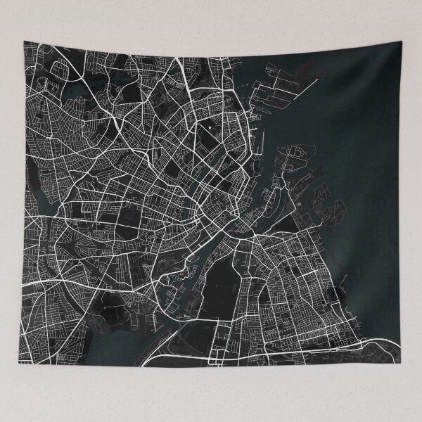Item preview, Copenhagen City Map of Denmark - Dark designed and sold by deMAP.