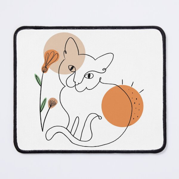 Item preview, CUTE KITTY CAT LINE ART designed and sold by tizicav.