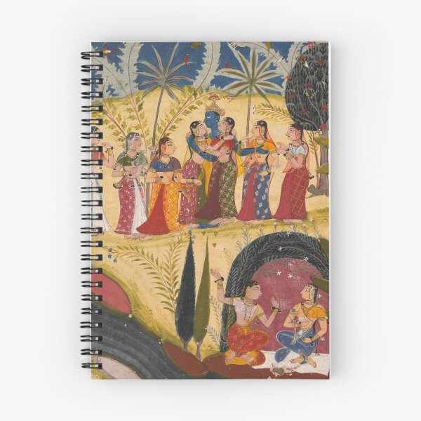Item preview, Krishna and Gopis designed and sold by HinduArtGallery.