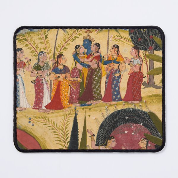 Item preview, Krishna and Gopis designed and sold by HinduArtGallery.