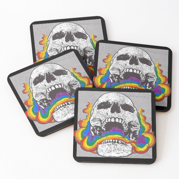 Item preview, Halloween LGBT Rainbow Scary Skull designed and sold by freeArt10.