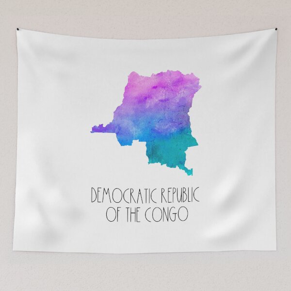 Item preview, Congo Watercolor Map - Congolese designed and sold by MountainD.