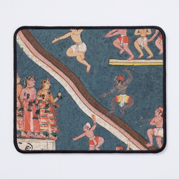 Item preview, Krishna and the Cowherds Dive into the River designed and sold by HinduArtGallery.