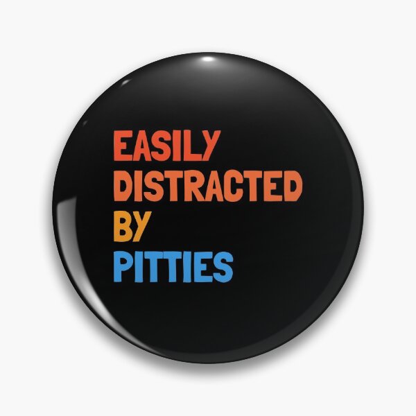 Item preview, Easily Distracted By Pitties Funny Dog Gift  designed and sold by Guarddogdrive.