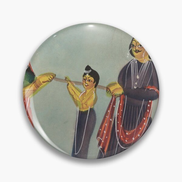 Item preview, Kalighat Painting designed and sold by HinduArtGallery.