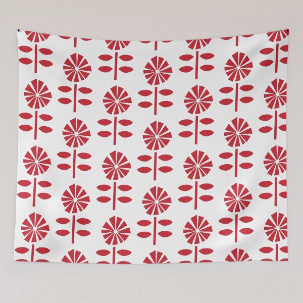 Item preview, Fan Flowers in Red designed and sold by KathrinLegg.