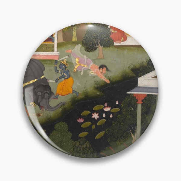 Item preview, Krishna as the Destroyer of Demons designed and sold by HinduArtGallery.