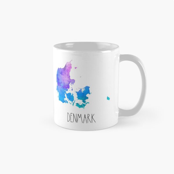 Item preview, Denmark Watercolor Map - Danish designed and sold by MountainD.