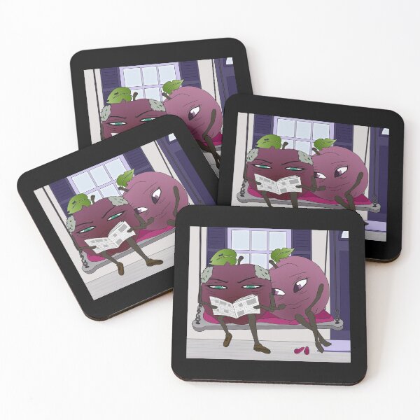 Item preview, Funny Old Couple of Plums designed and sold by TheFoxyWolfShop.