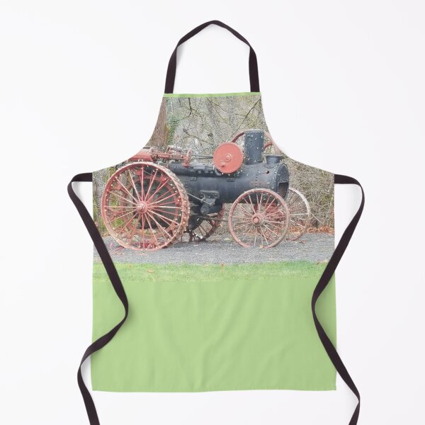 Item preview, vintage Vernonia Christmas old fashioned steam tractor designed and sold by Dawna Morton.