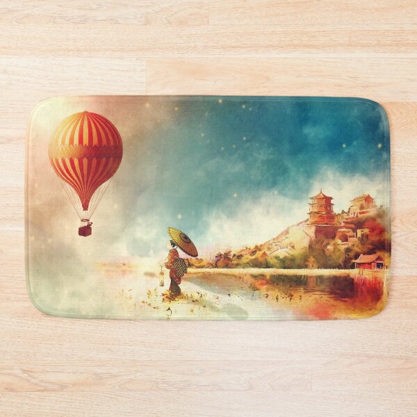 Item preview, Vintage Oriental Summer Landscape Painting designed and sold by livianasgifts.
