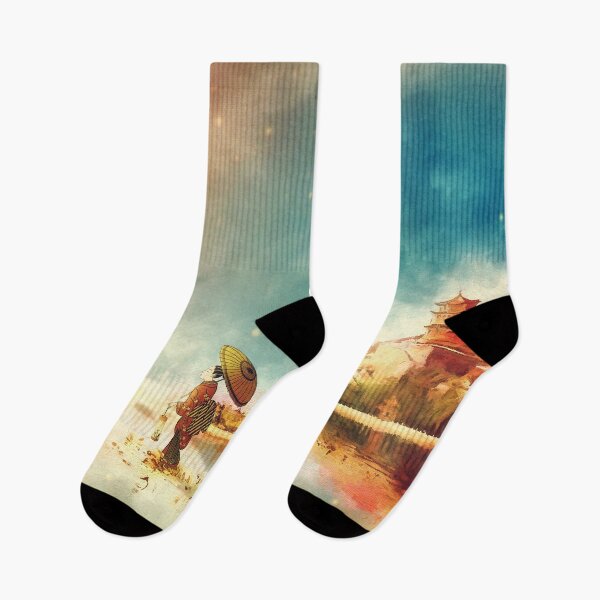 Item preview, Vintage Oriental Summer Landscape Painting designed and sold by livianasgifts.