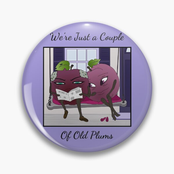 Item preview, Funny Old Couple of Plums designed and sold by TheFoxyWolfShop.