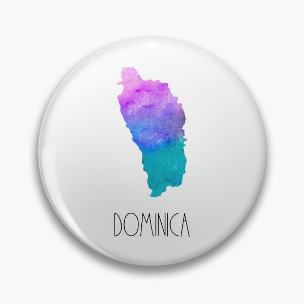 Item preview, Dominica Watercolor Map - Dominican designed and sold by MountainD.