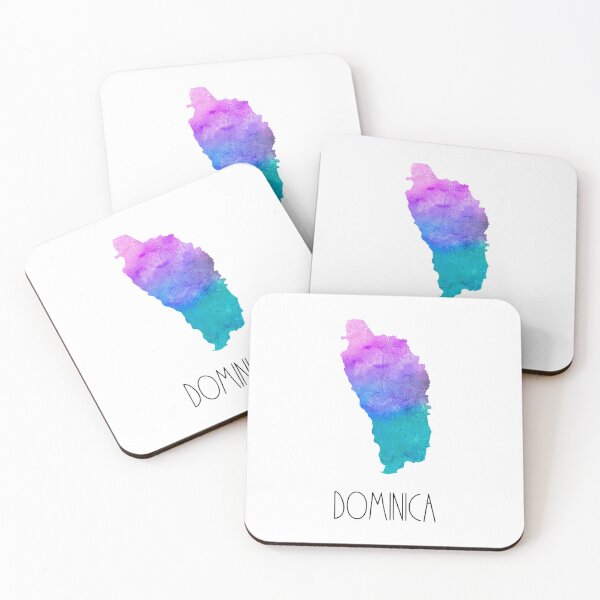 Item preview, Dominica Watercolor Map - Dominican designed and sold by MountainD.