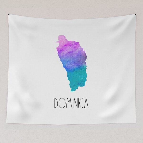 Item preview, Dominica Watercolor Map - Dominican designed and sold by MountainD.
