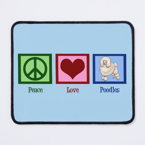 Item preview, Peace Love Poodles designed and sold by Epic Love Designs.
