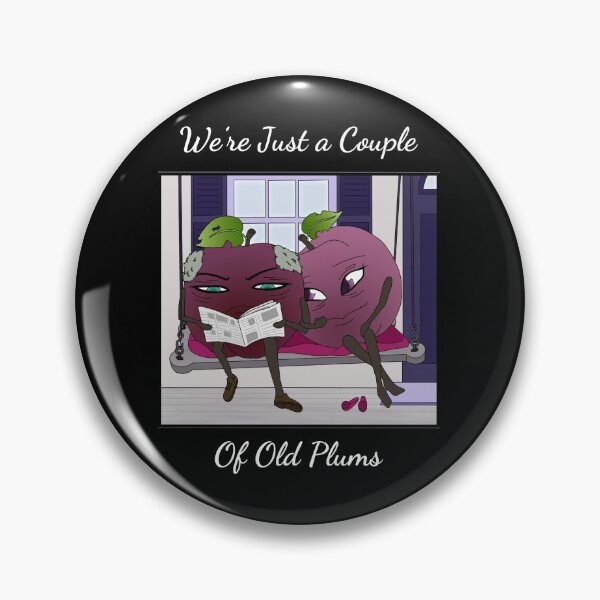 Item preview, Funny Old Couple of Plums designed and sold by TheFoxyWolfShop.