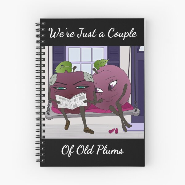 Item preview, Funny Old Couple of Plums designed and sold by TheFoxyWolfShop.