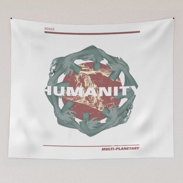 Item preview, MAKE HUMANITY MULTI-PLANETARY - SPACE X - Elon Musk designed and sold by Matt Market.