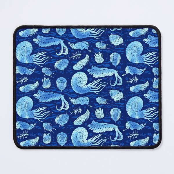 Item preview, Ancient sea animals: Trilobites, Anomalocaris, Wiwaxia and others on dark b/g designed and sold by Irina Ivanova.