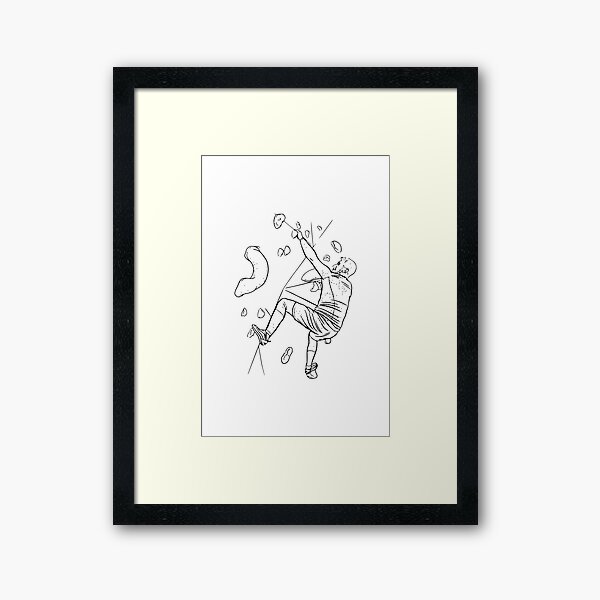 Bouldering Framed Art Print