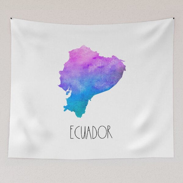 Item preview, Ecuador Watercolor Map - Ecuadorian designed and sold by MountainD.