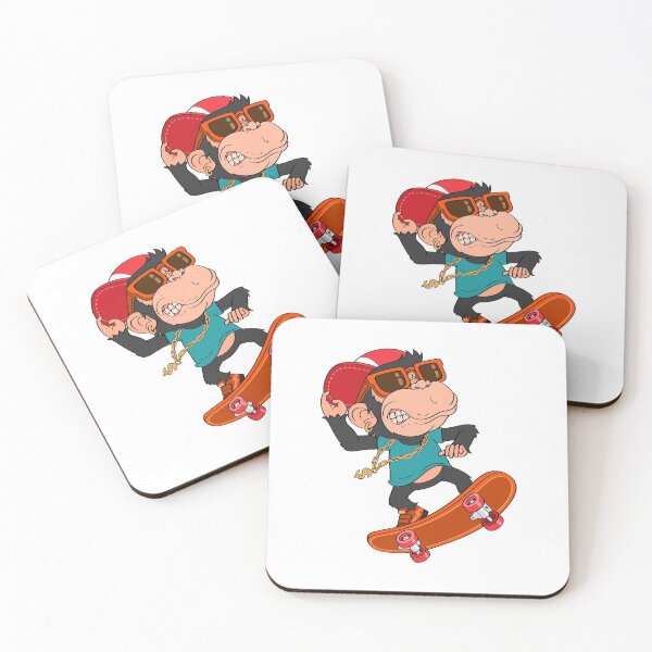 Item preview,  Monkey on skateboard  designed and sold by artorno.