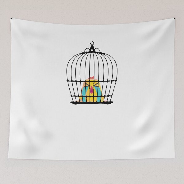 Item preview, bird in a cage birdcage designed and sold by damithez.