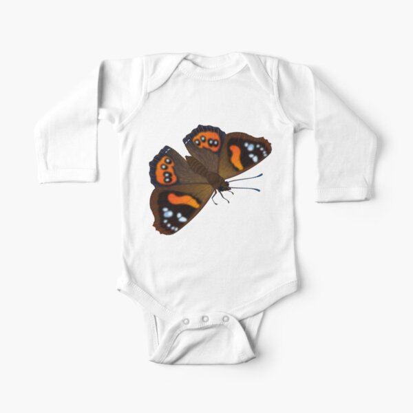 Red Admiral Long Sleeve Baby One-Piece