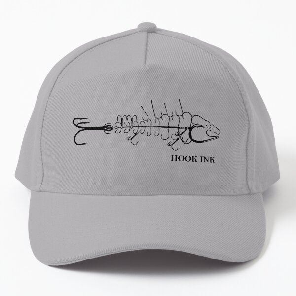 Hook ink Logo fish out of hooks Cap for Sale by hookink