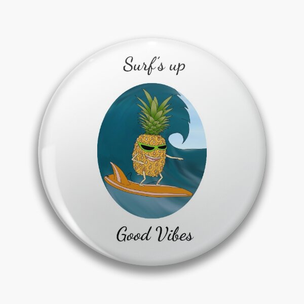 Item preview, Pineapple Surfs up designed and sold by TheFoxyWolfShop.
