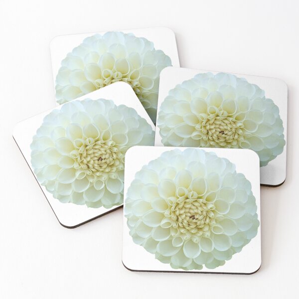 Item preview, White Dahlia Flower Still Life Floral Photography designed and sold by CottoVerdi.